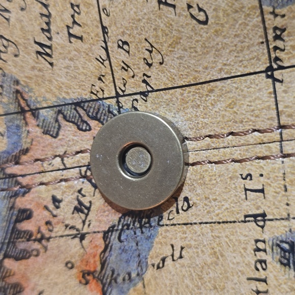 Patricia Nash World Map Patterned Crossover Bag - Picture 6 of 13